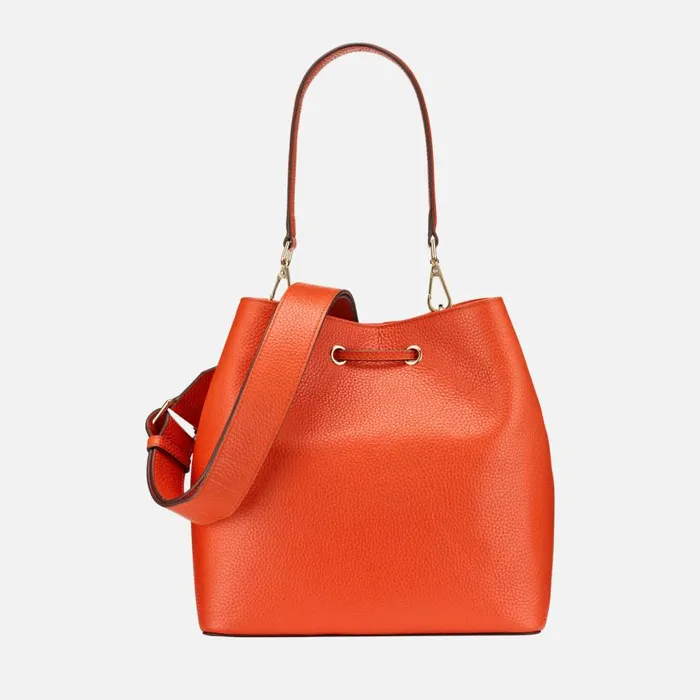 Woman Geox Bags ANDRENNE WOMAN Orange Shoulder Bag Orange
