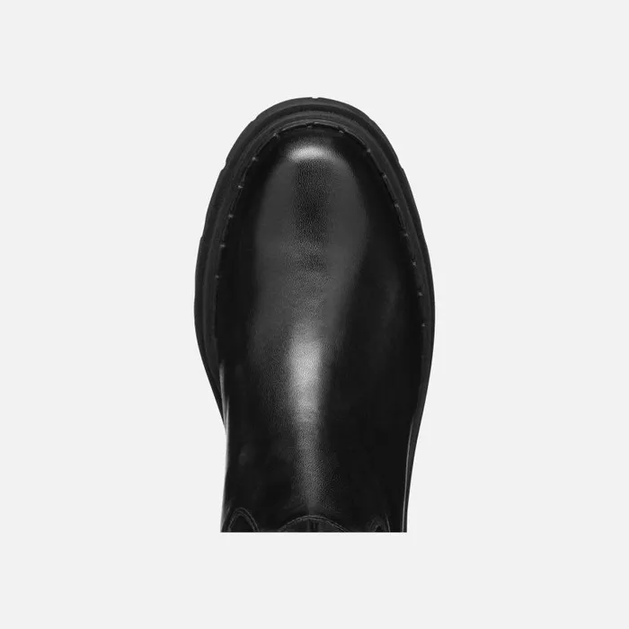 Woman Geox Boots FELLENY WOMAN Black Leather Boots Black