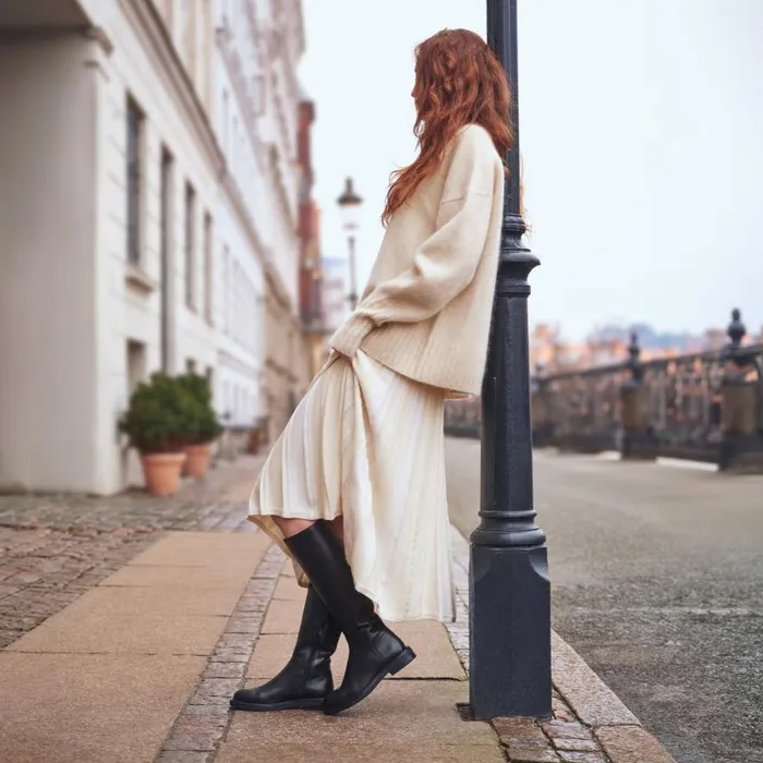 Woman Geox Boots SERILDA WOMAN Black Leather Boots Black