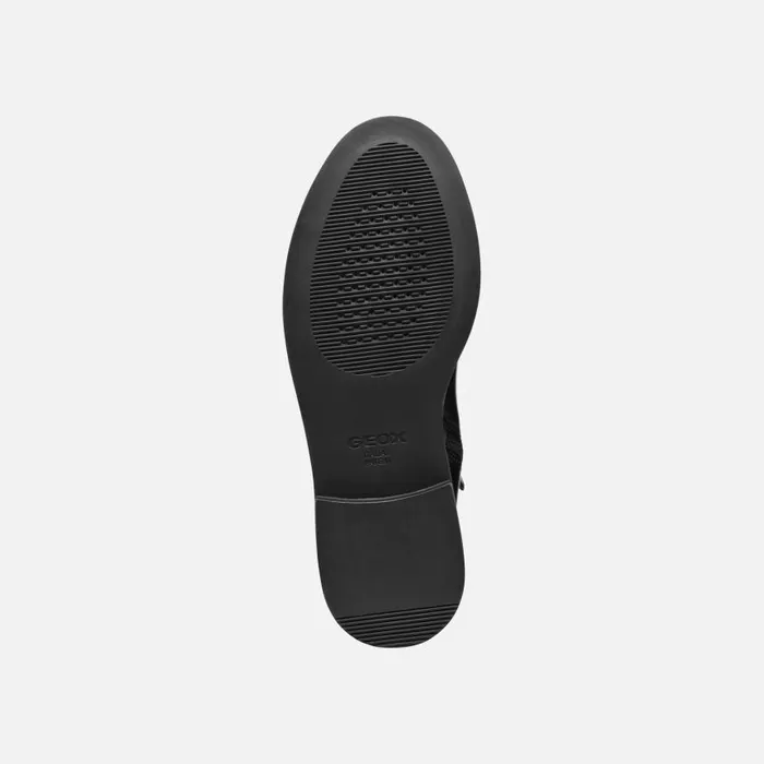 Woman Geox Boots SERILDA WOMAN Black Leather Boots Black