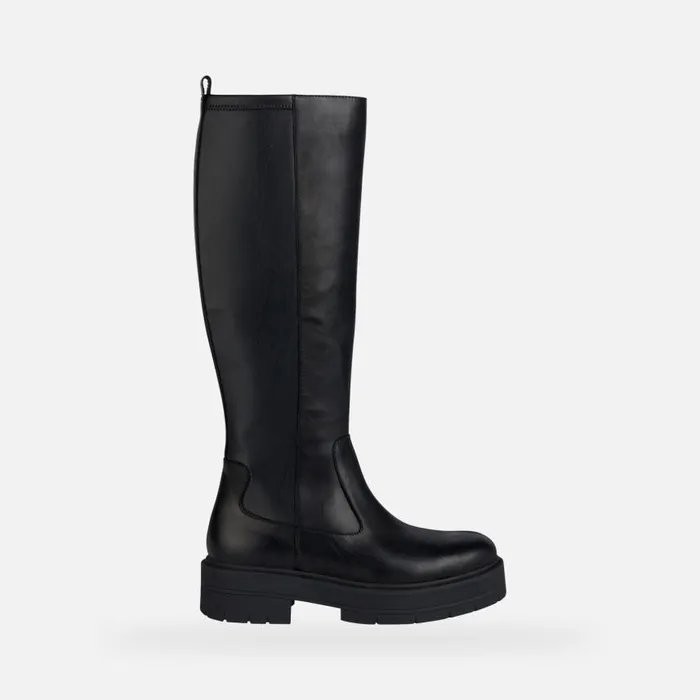 Woman Geox Boots SPHERICA EC7 F High Boots Black Woman Geox Black
