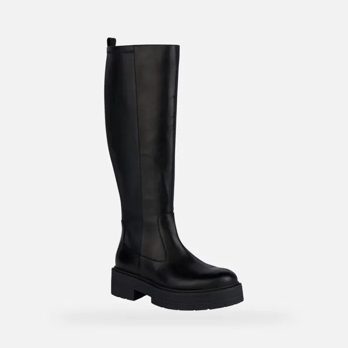 Woman Geox Boots SPHERICA EC7 F High Boots Black Woman Geox Black
