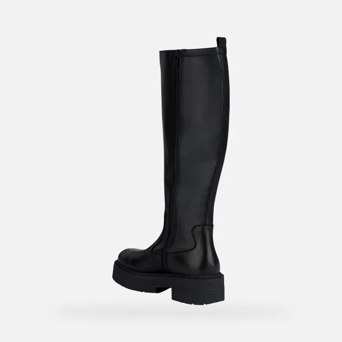 Woman Geox Boots SPHERICA EC7 F High Boots Black Woman Geox Black