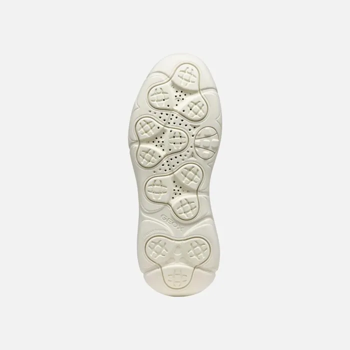 Woman Geox Sneakers NEBULA 20 X WOMAN WhiteLight Gold Low Top Sneakers Whitelight Gold