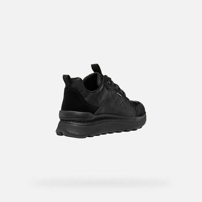 Woman Geox Sneakers SPHERICA ACTIF X2 ABX WOMAN Black Waterproof Trainers Black