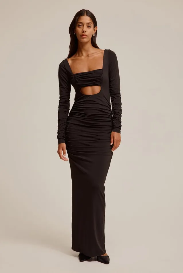 Woman Venroy Dresses Cut Out Jersey Dress