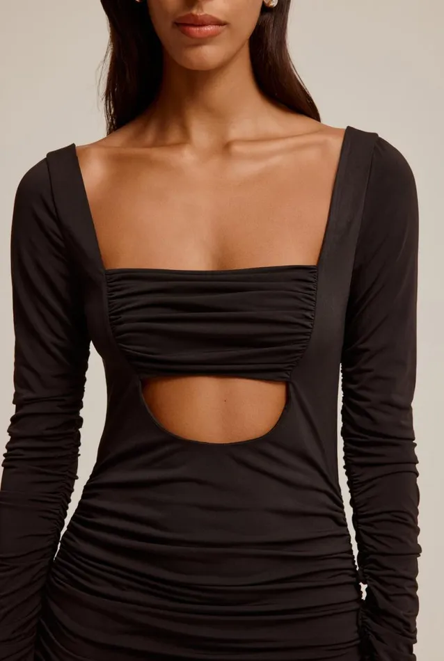 Woman Venroy Dresses Cut Out Jersey Dress