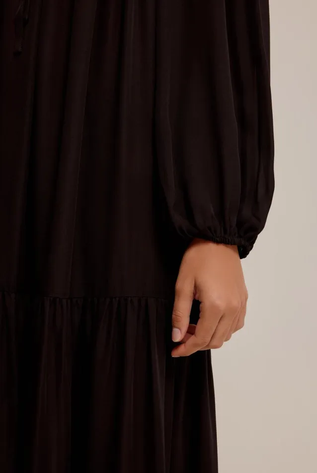Woman Venroy Dresses Silk Off Shoulder Maxi Dress