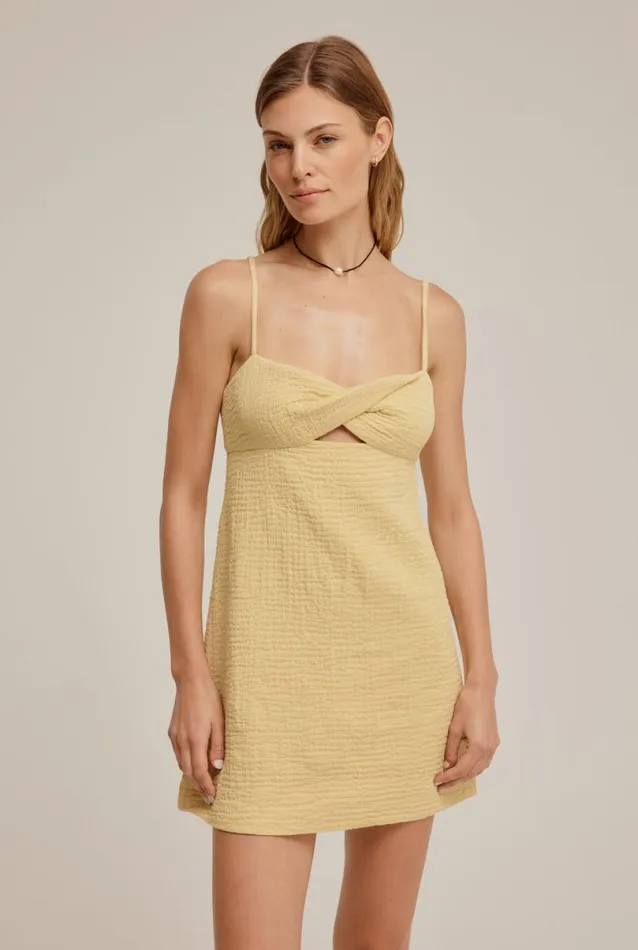 Woman Venroy Dresses Twist Bodice Mini Dress