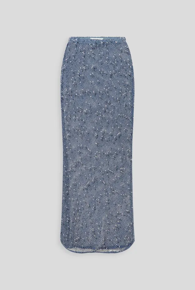 Woman Venroy Skirts Mesh Midi Skirt