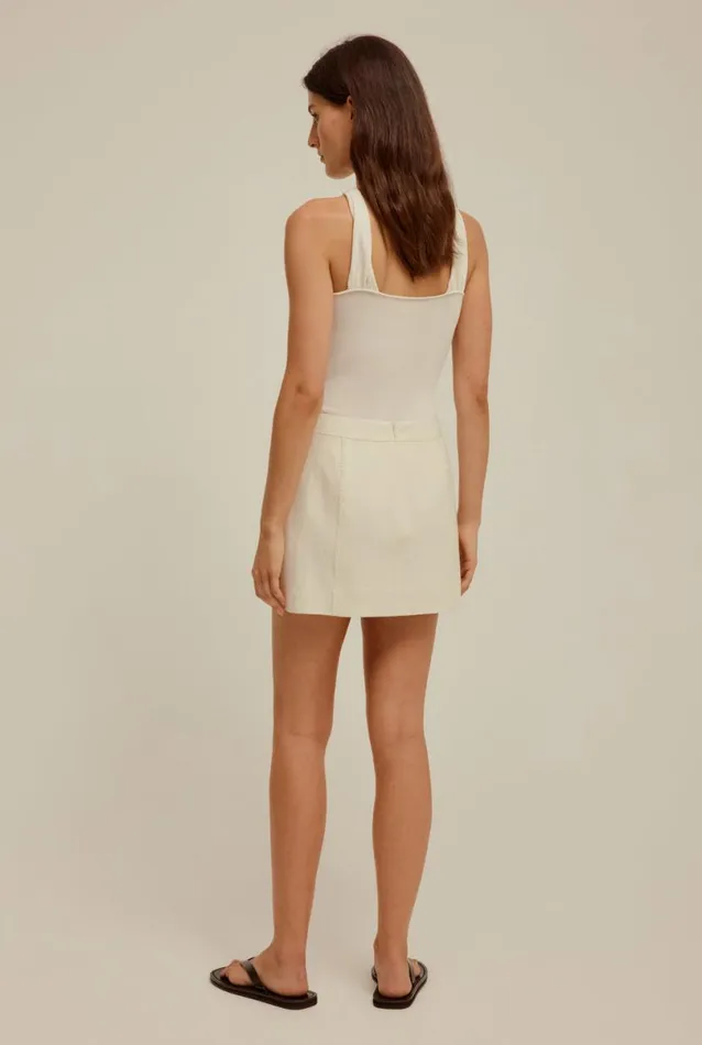 Woman Venroy Skirts Tailored Linen Mini Skirt