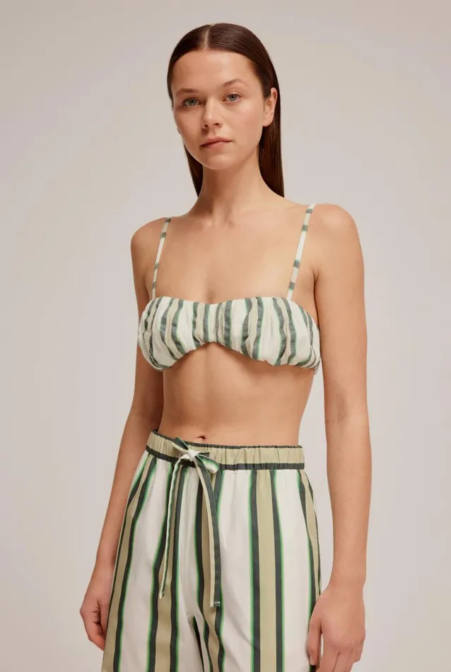 Woman Venroy Tops Gathered Cotton Bodice