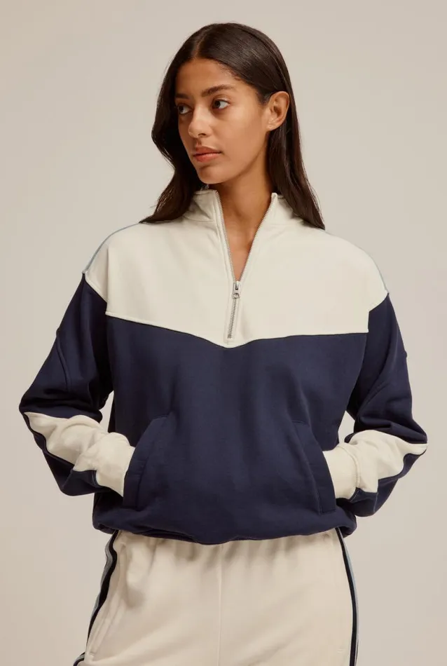 Woman Venroy Track Panelled Track Sweater