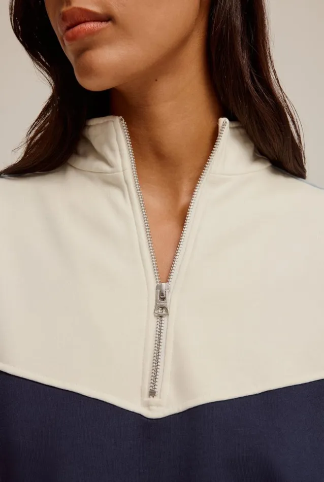 Woman Venroy Track Panelled Track Sweater