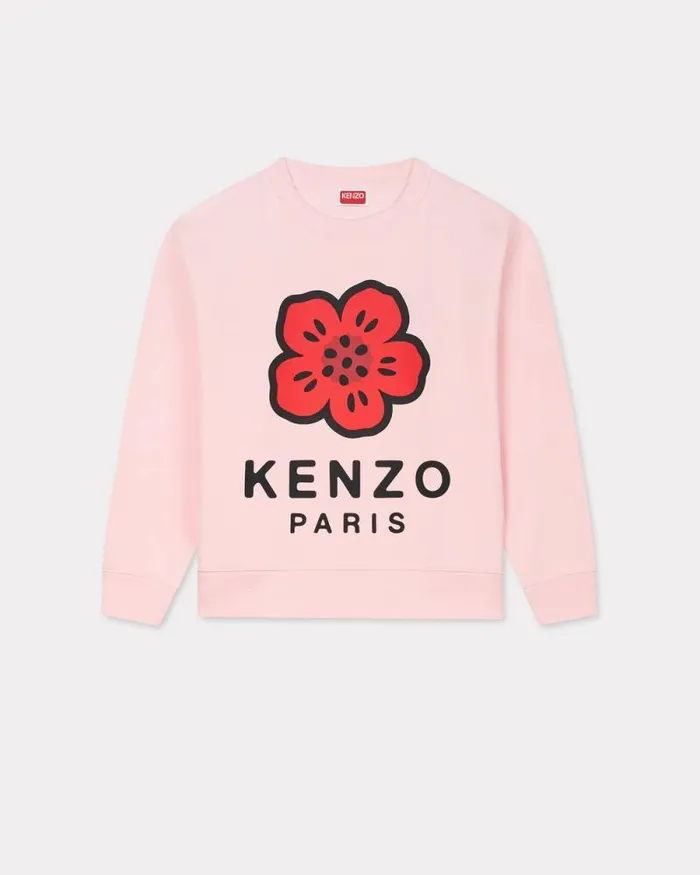 Women 039Boke Flower039 Sweatshirt Faded Pink Kenzo Sweatshirts And Hoodies
