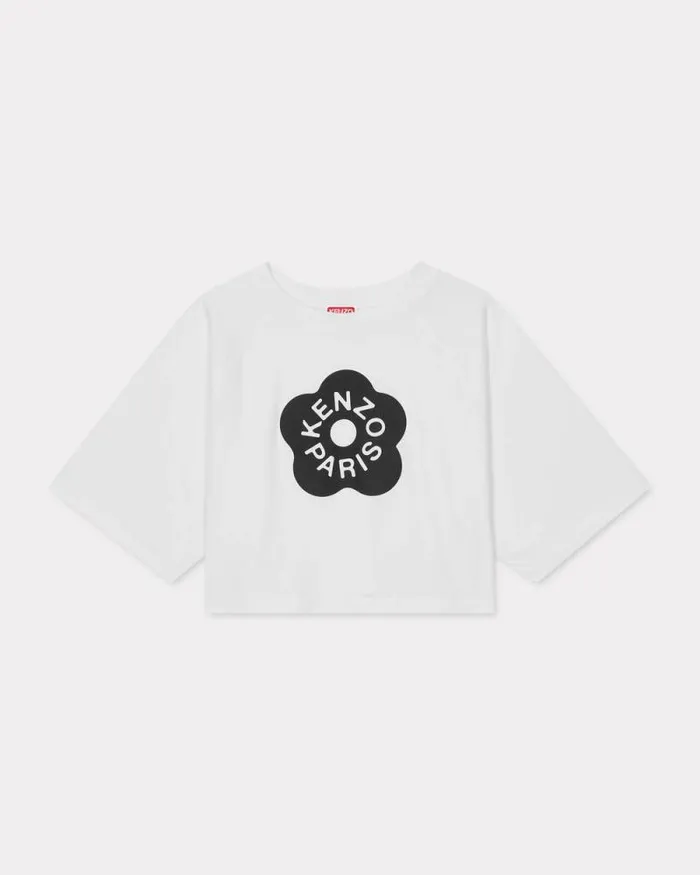 Women 039Boke Flower 20039 Boxy Tshirt White Kenzo Tshirts And Polos