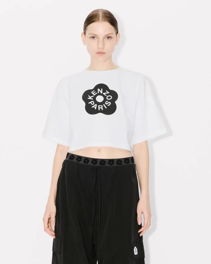 Women 039Boke Flower 20039 Boxy Tshirt White Kenzo Tshirts And Polos