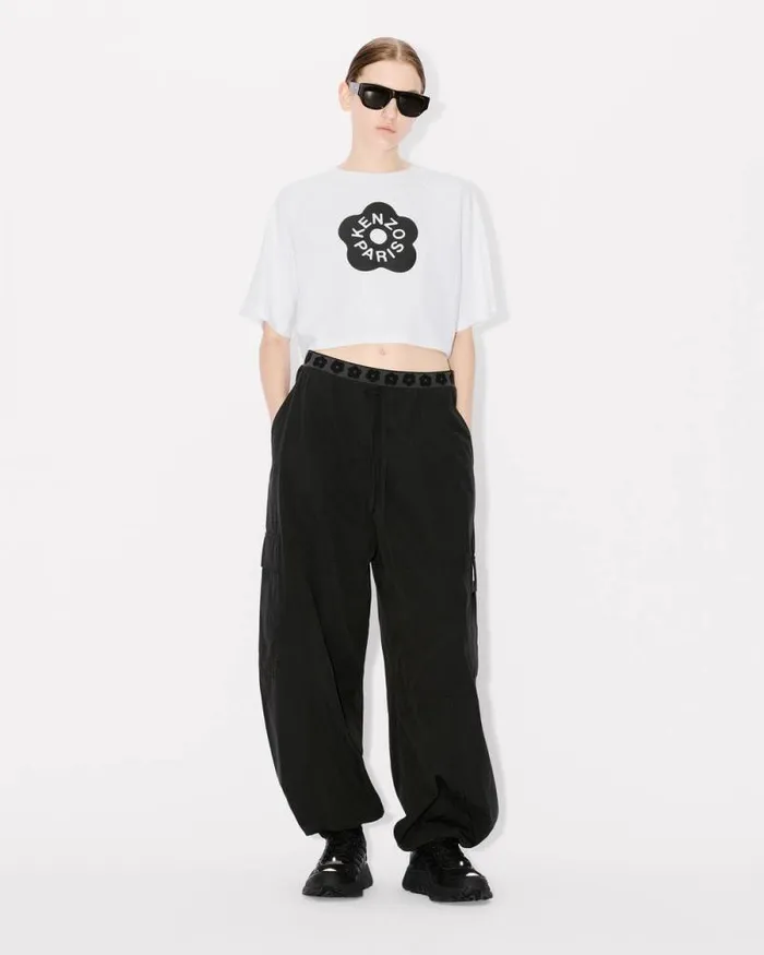 Women 039Boke Flower 20039 Boxy Tshirt White Kenzo Tshirts And Polos
