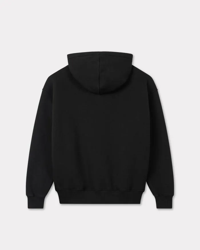 Women 039KENZO Peonies039 Embroidered Oversized Hoodie In Cotton Black Kenzo Sweatshirts And Hoodies