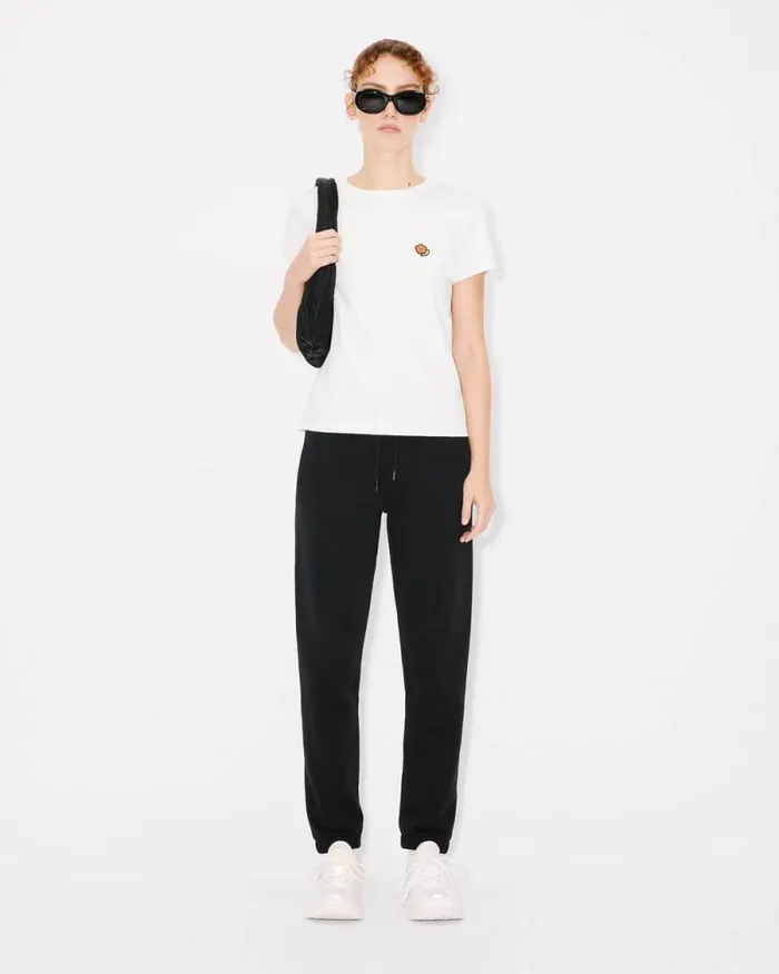 Women 039KENZO Pop039 Embroidered Jogpants In Cotton Black Kenzo Pants And Shorts