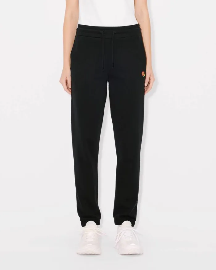 Women 039KENZO Pop039 Embroidered Jogpants In Cotton Black Kenzo Pants And Shorts