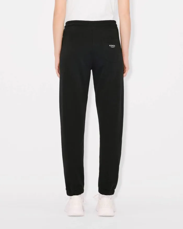 Women 039KENZO Pop039 Embroidered Jogpants In Cotton Black Kenzo Pants And Shorts