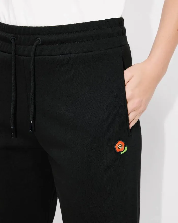 Women 039KENZO Pop039 Embroidered Jogpants In Cotton Black Kenzo Pants And Shorts