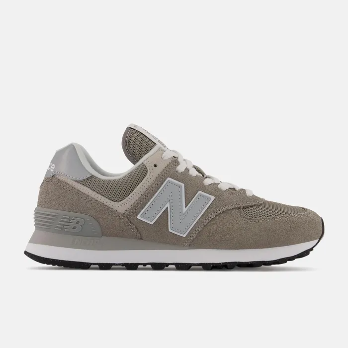 Women 574 Core Grey With White New Balance Lifestyle
