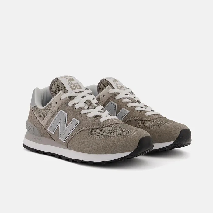 Women 574 Core Grey With White New Balance Lifestyle Women 574 Core Grey With White New Balance Lifestyle