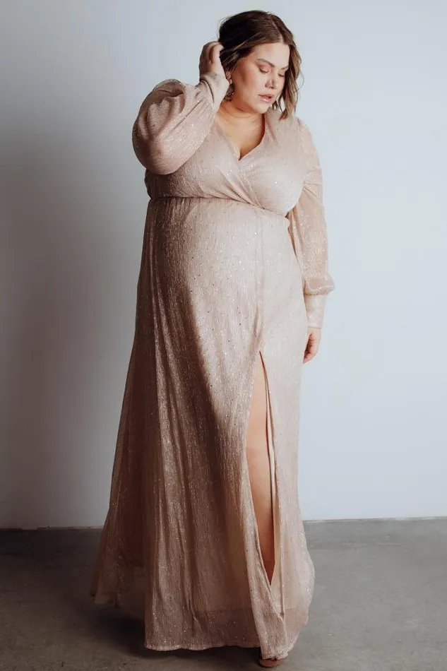 Women Abigail Sparkle Gown Champagne Baltic Born Embellished and Sequined Women Abigail Sparkle Gown Champagne Baltic Born Embellished and Sequined