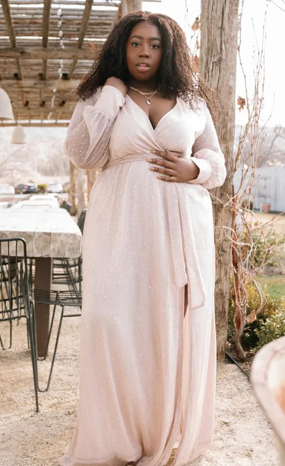 Women Abigail Sparkle Gown Champagne Baltic Born Embellished and Sequined Women Abigail Sparkle Gown Champagne Baltic Born Embellished and Sequined