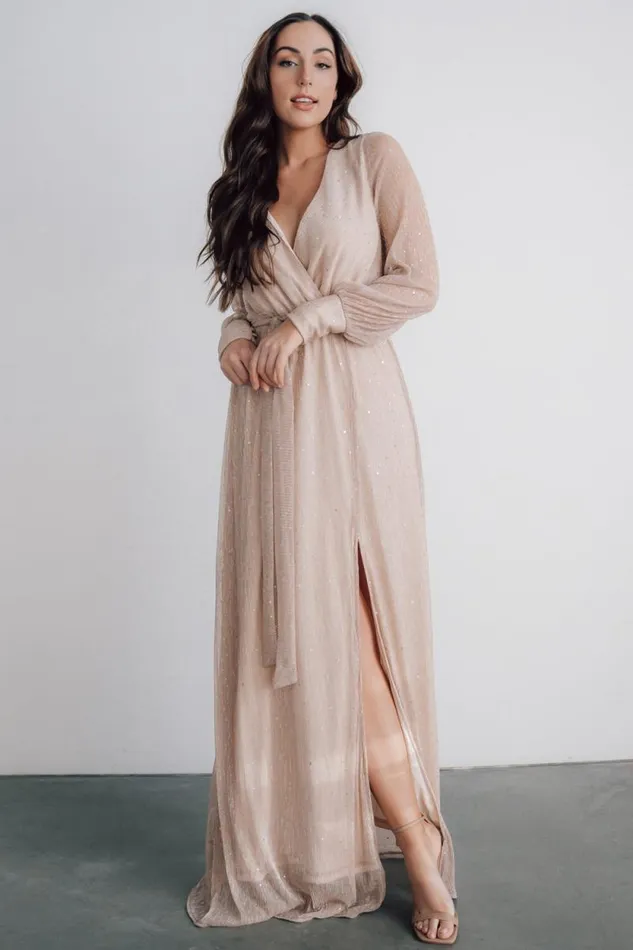 Women Abigail Sparkle Gown Champagne Baltic Born Embellished and Sequined Women Abigail Sparkle Gown Champagne Baltic Born Embellished and Sequined