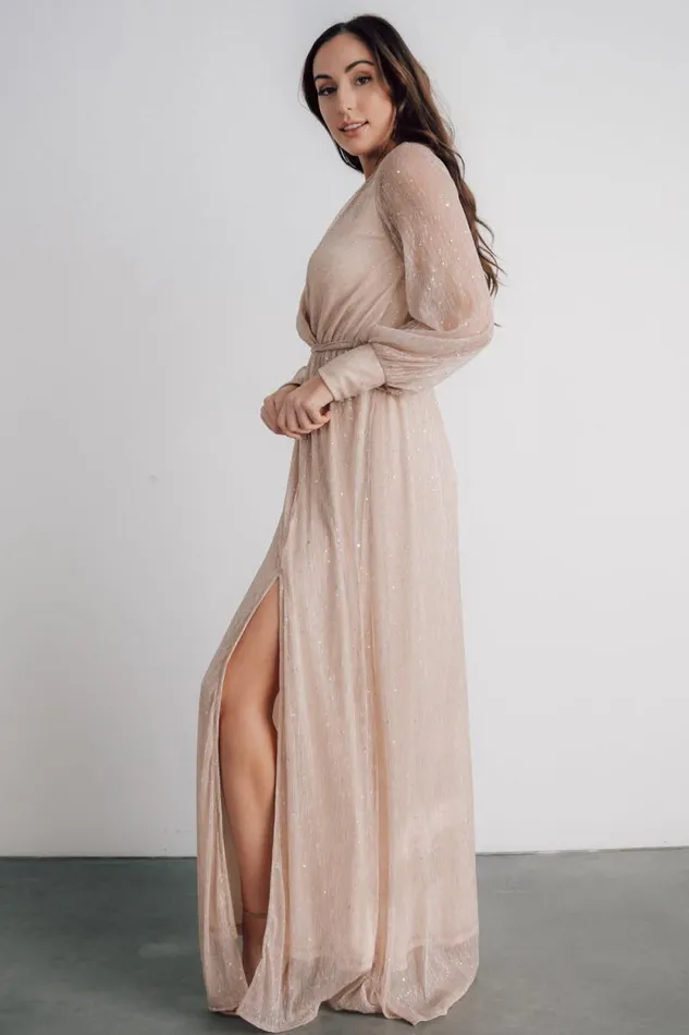 Women Abigail Sparkle Gown Champagne Baltic Born Embellished and Sequined Women Abigail Sparkle Gown Champagne Baltic Born Embellished and Sequined