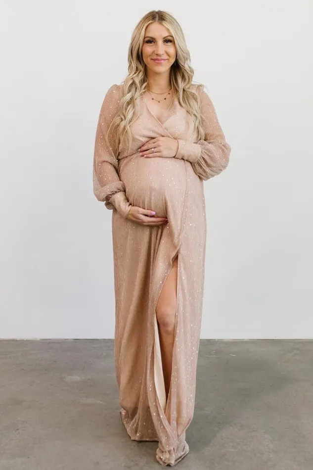 Women Abigail Sparkle Gown Champagne Baltic Born Embellished and Sequined Women Abigail Sparkle Gown Champagne Baltic Born Embellished and Sequined