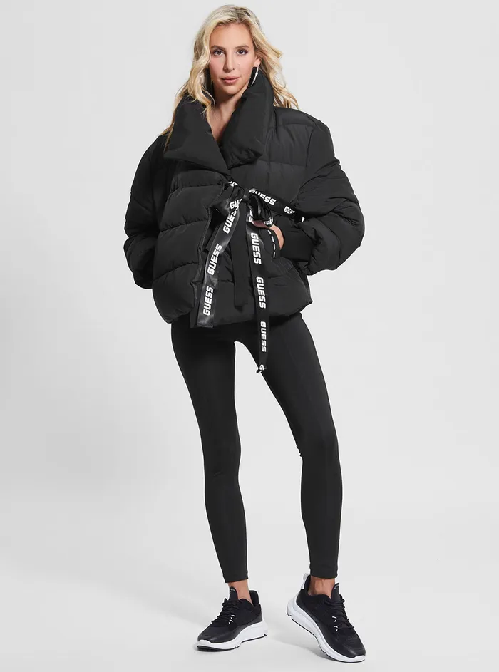 Women Activewear GUESS Black Claudia Active Puffer Jacket Women Activewear GUESS Black Claudia Active Puffer Jacket