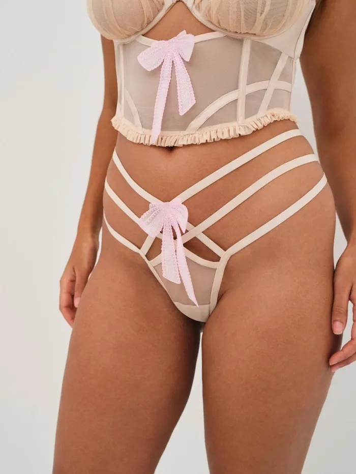 Women Akeria Thong Panty Pink For Love and Lemons Lingerie Women Akeria Thong Panty Pink For Love and Lemons Lingerie