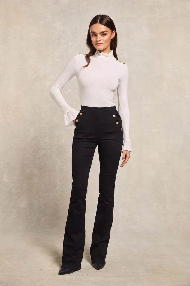 Women Amoria Flared Jean Black Holland Cooper Jeans