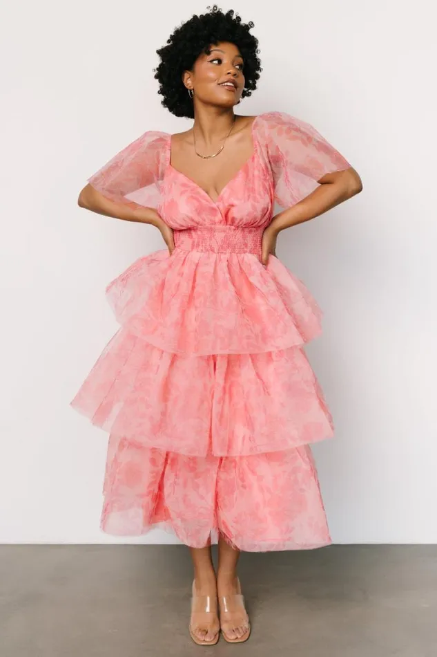Women Antoinette Tulle Tiered Dress Rose Floral Baltic Born Tulle Styles Women Antoinette Tulle Tiered Dress Rose Floral Baltic Born Tulle Styles
