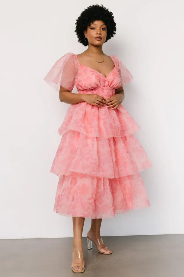 Women Antoinette Tulle Tiered Dress Rose Floral Baltic Born Tulle Styles Women Antoinette Tulle Tiered Dress Rose Floral Baltic Born Tulle Styles