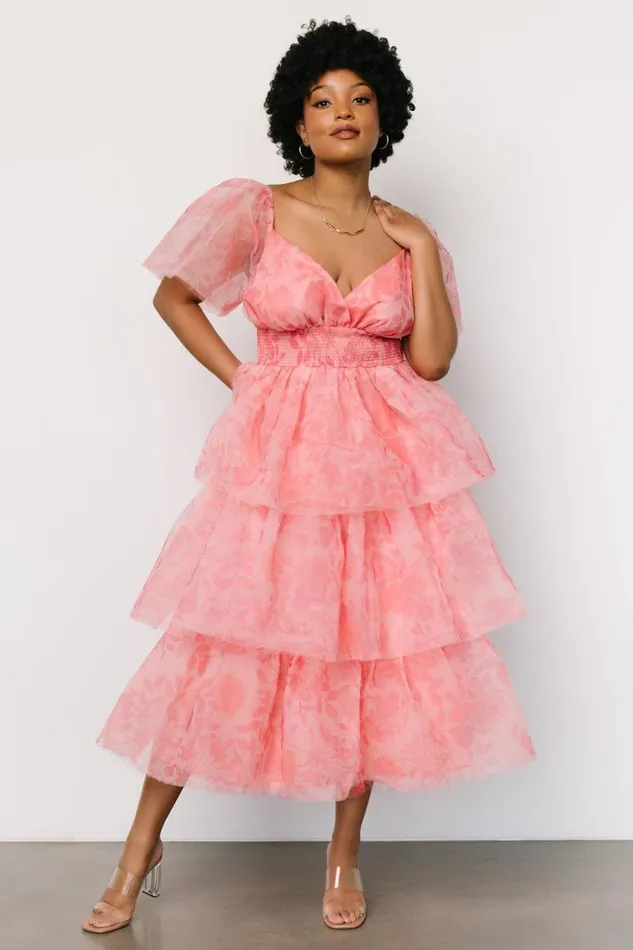Women Antoinette Tulle Tiered Dress Rose Floral Baltic Born Tulle Styles Women Antoinette Tulle Tiered Dress Rose Floral Baltic Born Tulle Styles