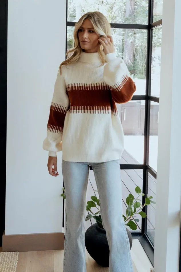 Women Antonov Turtle Neck Sweater Cream Spice Baltic Born Sweaters Women Antonov Turtle Neck Sweater Cream Spice Baltic Born Sweaters