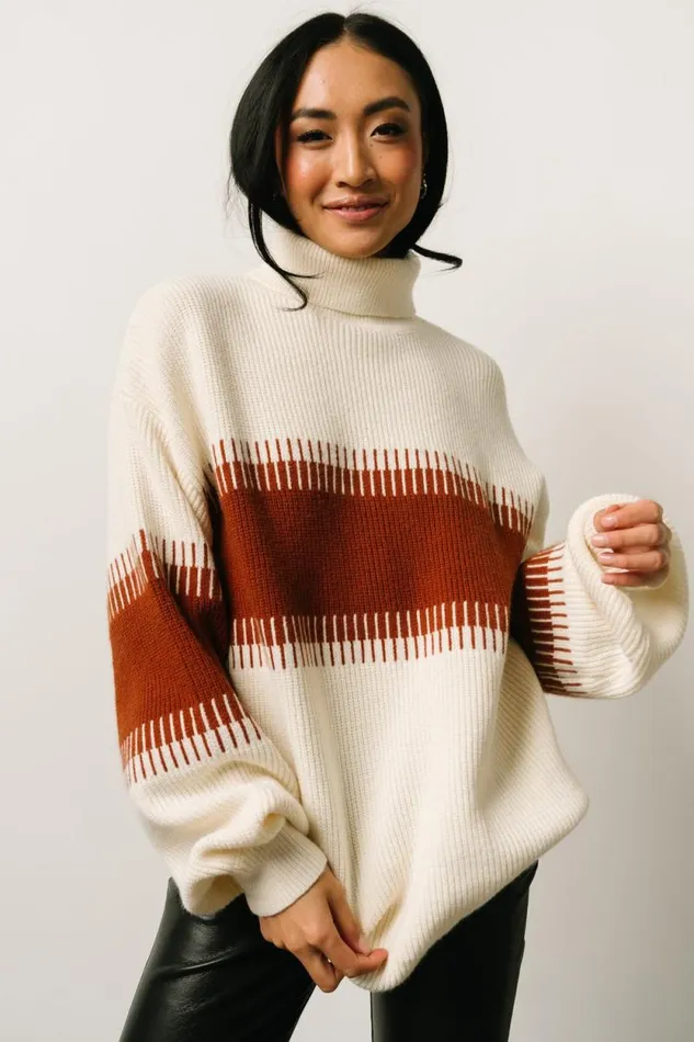 Women Antonov Turtle Neck Sweater Cream Spice Baltic Born Sweaters Women Antonov Turtle Neck Sweater Cream Spice Baltic Born Sweaters
