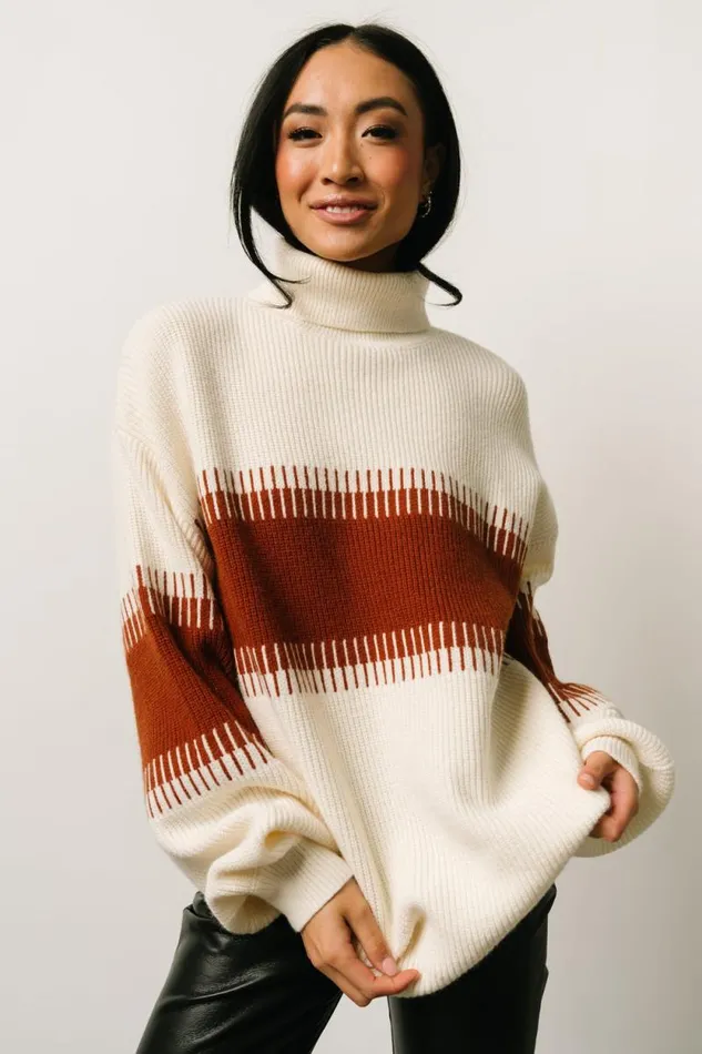 Women Antonov Turtle Neck Sweater Cream Spice Baltic Born Sweaters Women Antonov Turtle Neck Sweater Cream Spice Baltic Born Sweaters