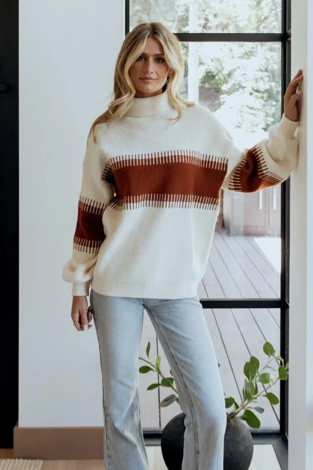 Women Antonov Turtle Neck Sweater Cream Spice Baltic Born Sweaters Women Antonov Turtle Neck Sweater Cream Spice Baltic Born Sweaters