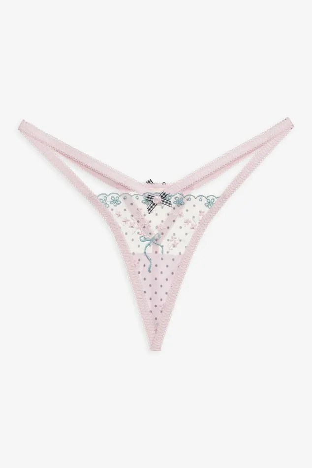 Women Anya Thong Panty Pink For Love and Lemons Lingerie Women Anya Thong Panty Pink For Love and Lemons Lingerie