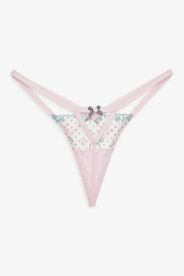 Women Anya Thong Panty Pink For Love and Lemons Lingerie Women Anya Thong Panty Pink For Love and Lemons Lingerie