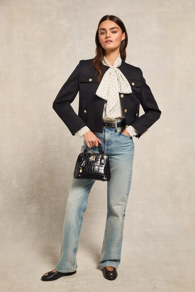 Women Ariella Blouse White Polka Dot Holland Cooper Shirts and Blouses Women Ariella Blouse White Polka Dot Holland Cooper Shirts and Blouses