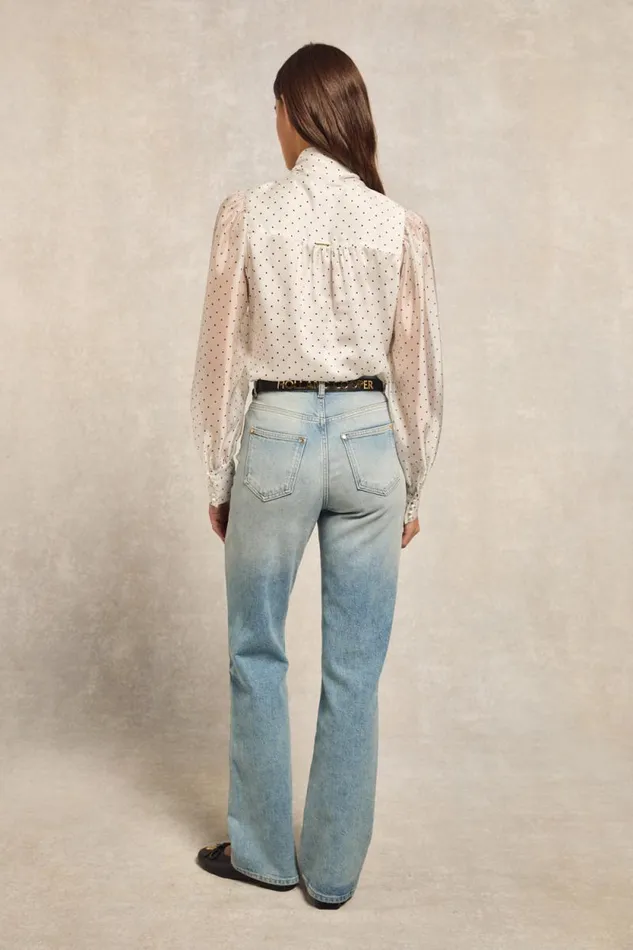 Women Ariella Blouse White Polka Dot Holland Cooper Shirts and Blouses Women Ariella Blouse White Polka Dot Holland Cooper Shirts and Blouses