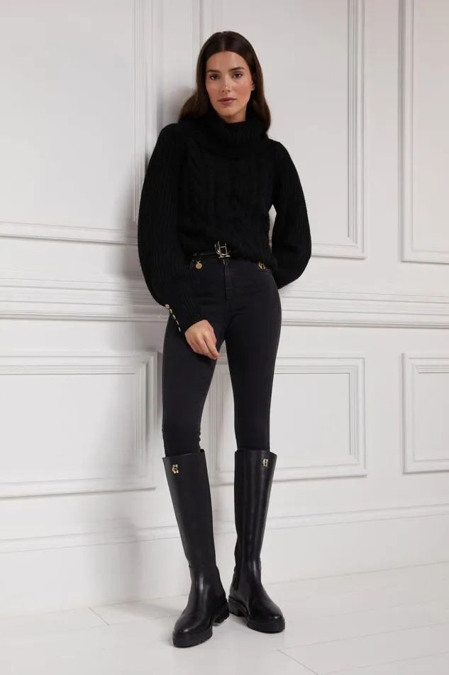 Women Astoria Knee Boot Black Holland Cooper Boots Women Astoria Knee Boot Black Holland Cooper Boots