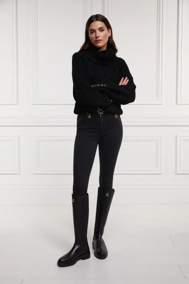 Women Astoria Knee Boot Black Holland Cooper Boots Women Astoria Knee Boot Black Holland Cooper Boots
